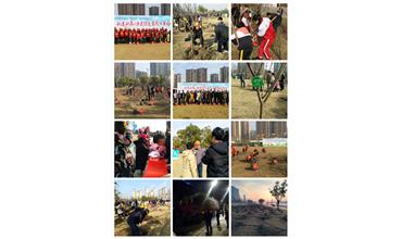 南通分公司與當(dāng)?shù)刂驹刚吖餐瑢?shí)現(xiàn)“同栽一棵樹，同抹一片綠”的夢想